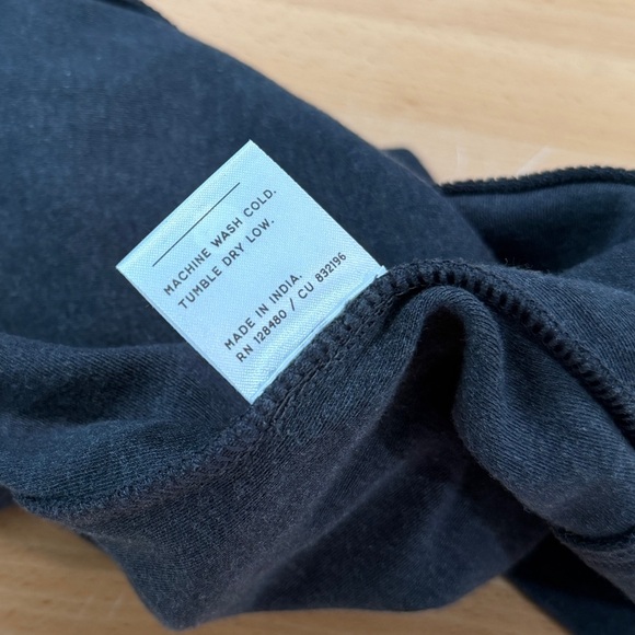 Pact Airplane Cardigan Charcoal Heather Gray Size Medium Large - Picture 8 of 8